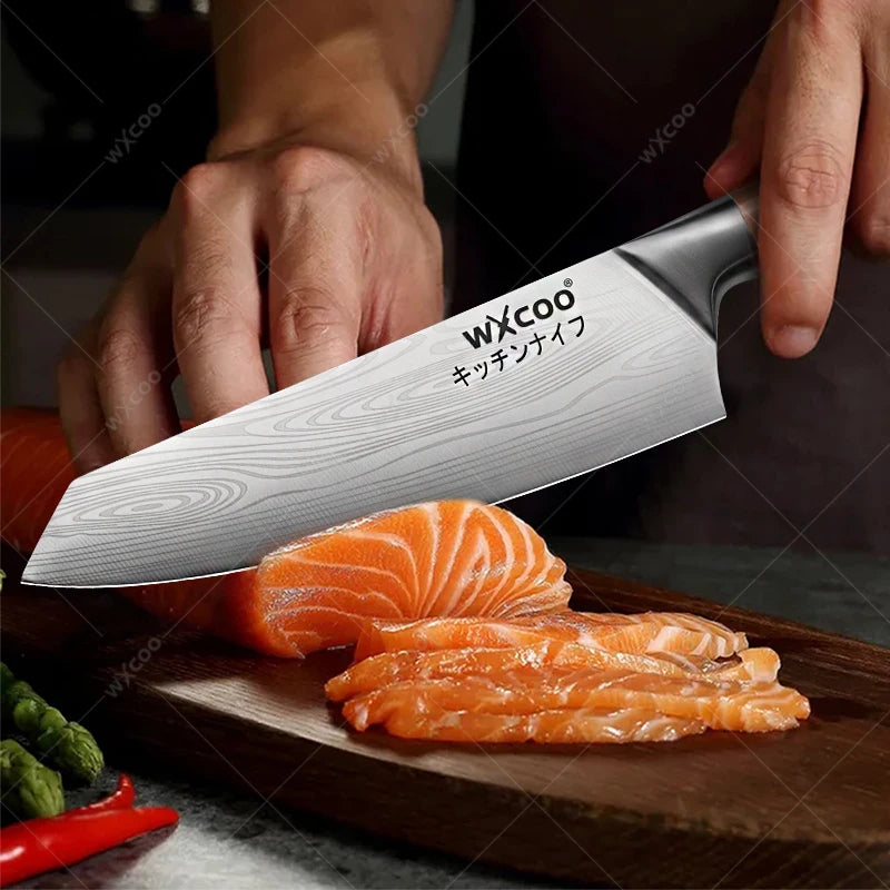 WXCOO Professional Chef Knife Set – Sharp Stainless Steel Kitchen Kitchen Knife Set Axl