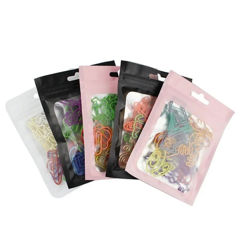 30-Piece Colorful Decorative Paper Clip Bookmarks – Multicolor Decorative Paper Clips Axl