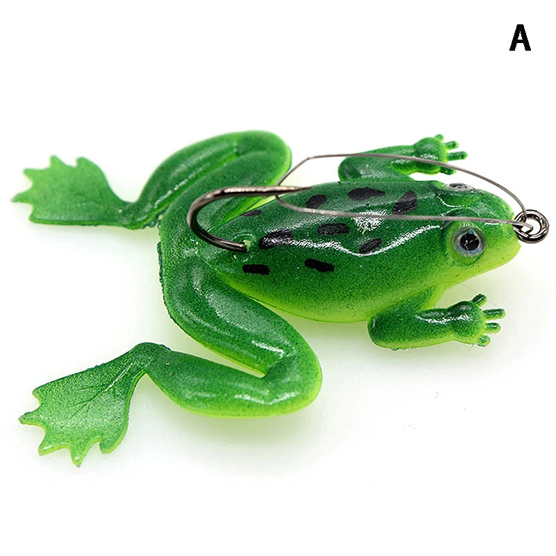Soft Rubber Frog Fishing Lure 4.5g 6cm – Topwater Bass Bait Soft Fishing Lure Axl A