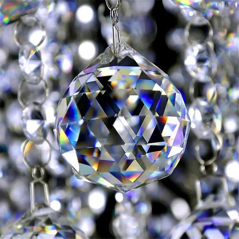10 Pcs Clear Crystal Ball Chandelier Prism Drop Pendants 20mm Crystal Chandelier Pendants Axl