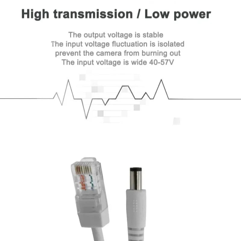 Waterproof POE Splitter 48V to 12V for IP Camera | Power Module PoE Splitter Adapter Axl