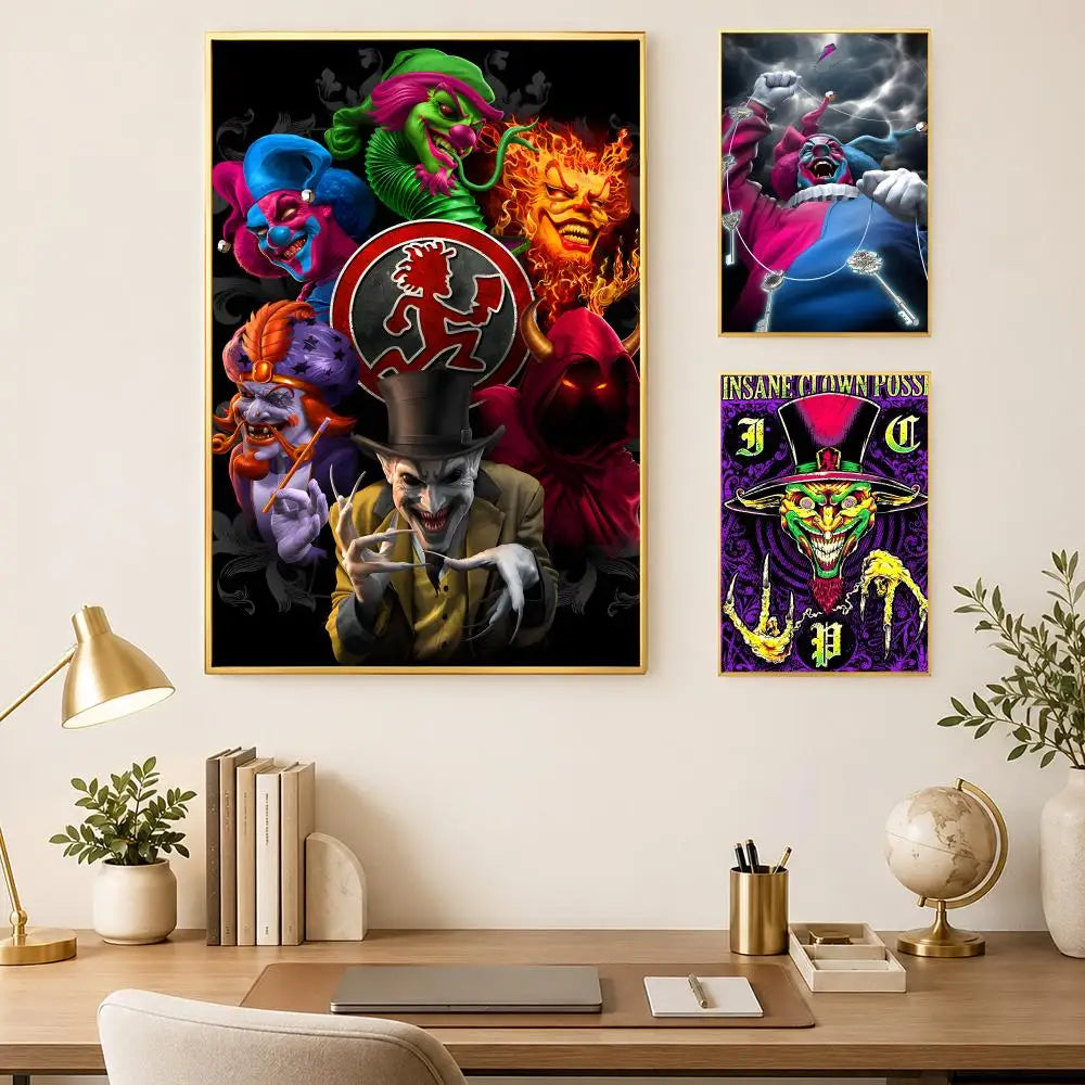 Insane Clown Posse Wall Poster – Self-Stick HD Waterproof Art Wall Art Poster Axl