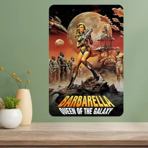 Barbarella Classic Movie Metal Poster Sign | Vintage Wall Art Metal Wall Sign Axl aluminum sign aluminum 20x30cm