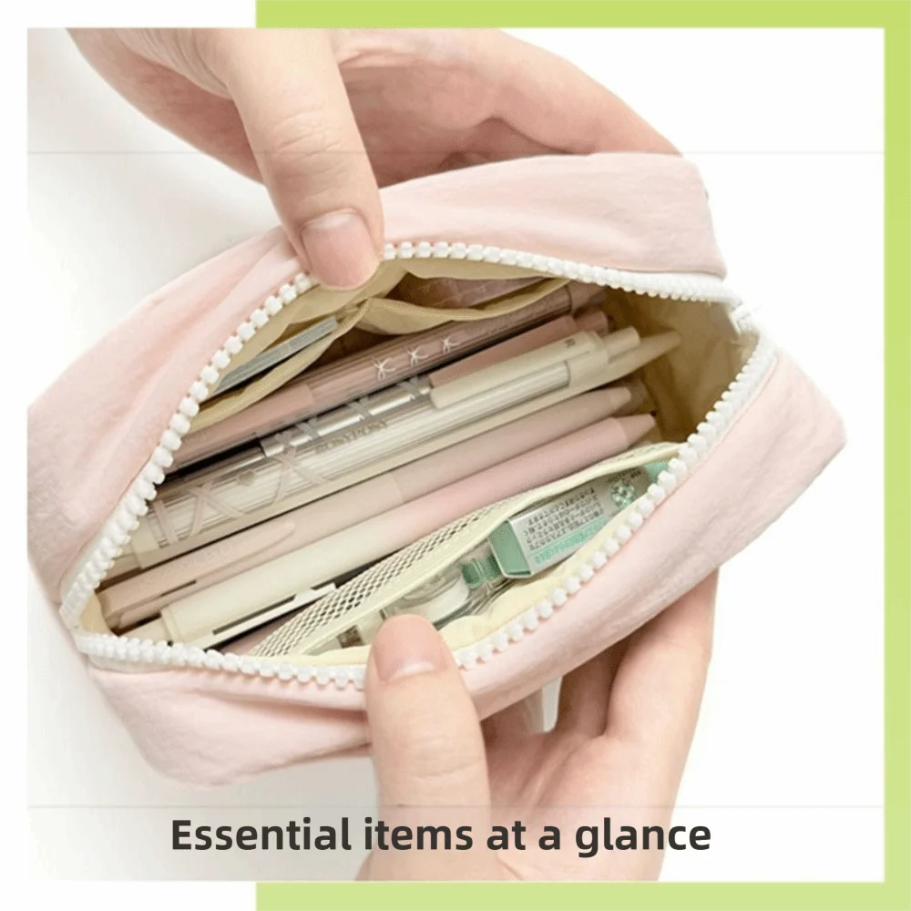 Large Capacity Pencil Case – Fabric Pen Bag with Star Pendant Pencil Case Axl