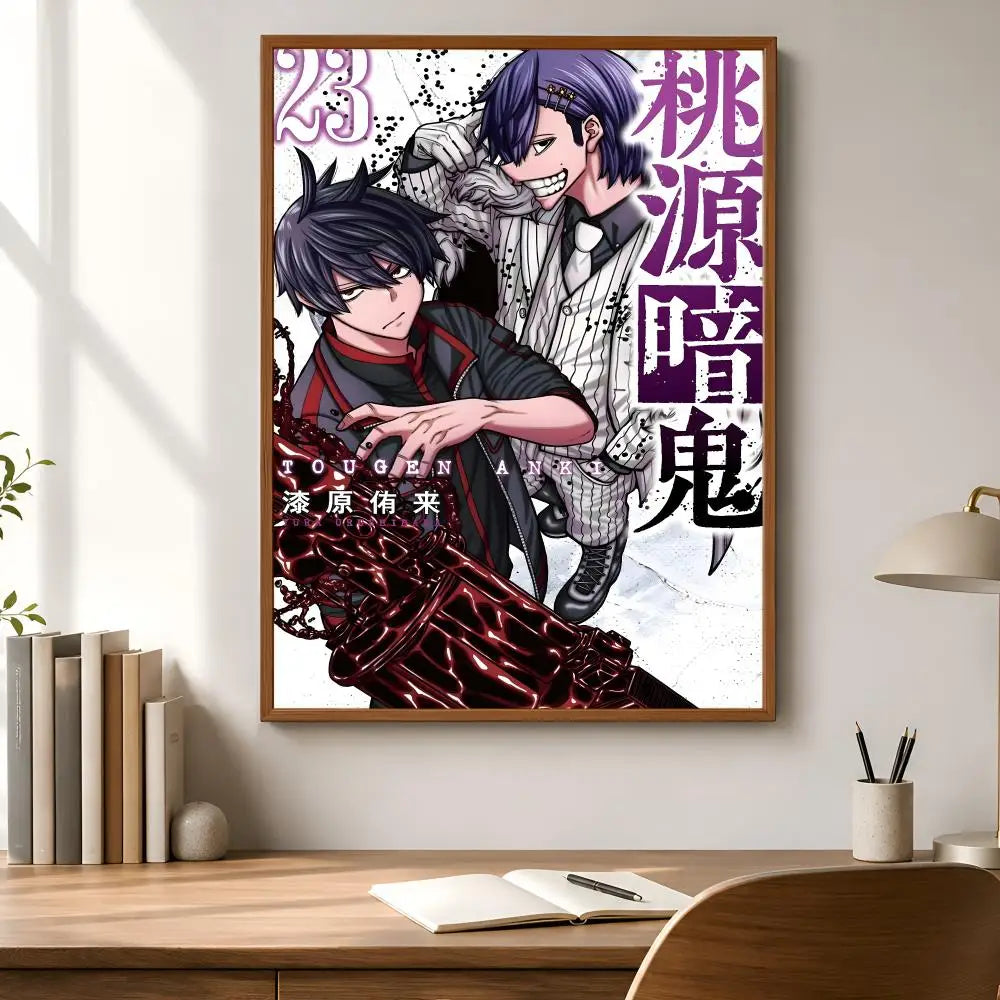 Tougen Anki Anime Poster – HD Waterproof PVC Wall Sticker Anime Wall Sticker Axl