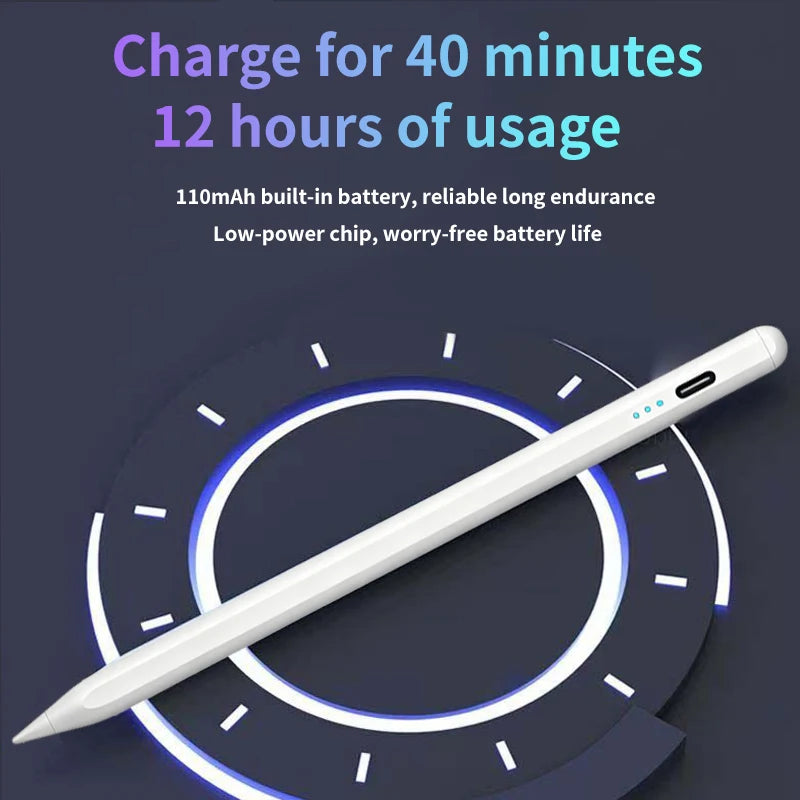 iPad Stylus Pen – Palm Rejection, No Bluetooth, 12H Battery Tablet Stylus Pen Axl