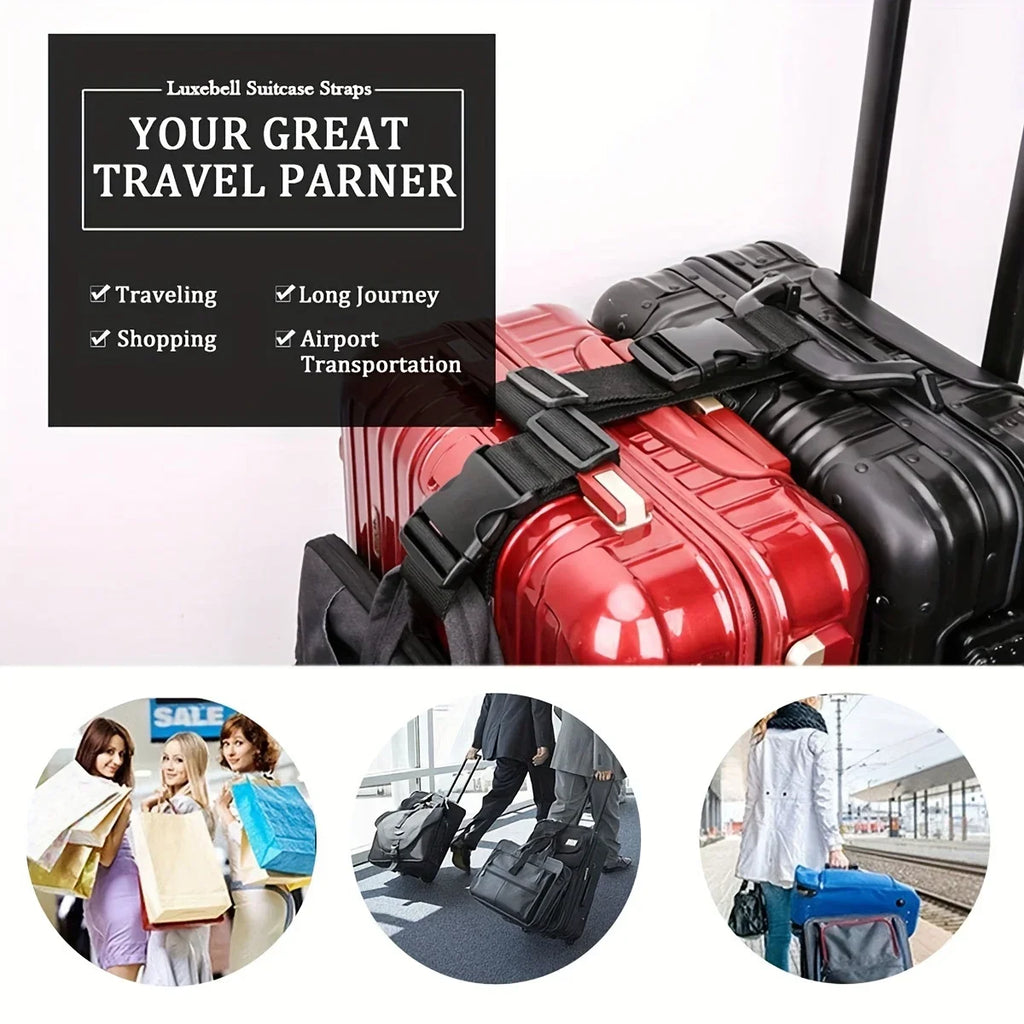 Adjustable Luggage Strap – Suitcase Buckle Travel Accessory Luggage Strap Axl