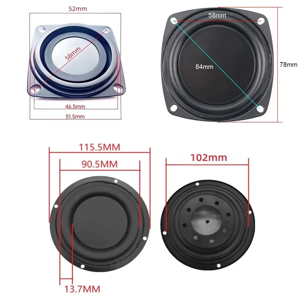 Passive Bass Radiator Diaphragm 2/3/4 Inch – DIY Speaker Passive Bass Radiator Axl