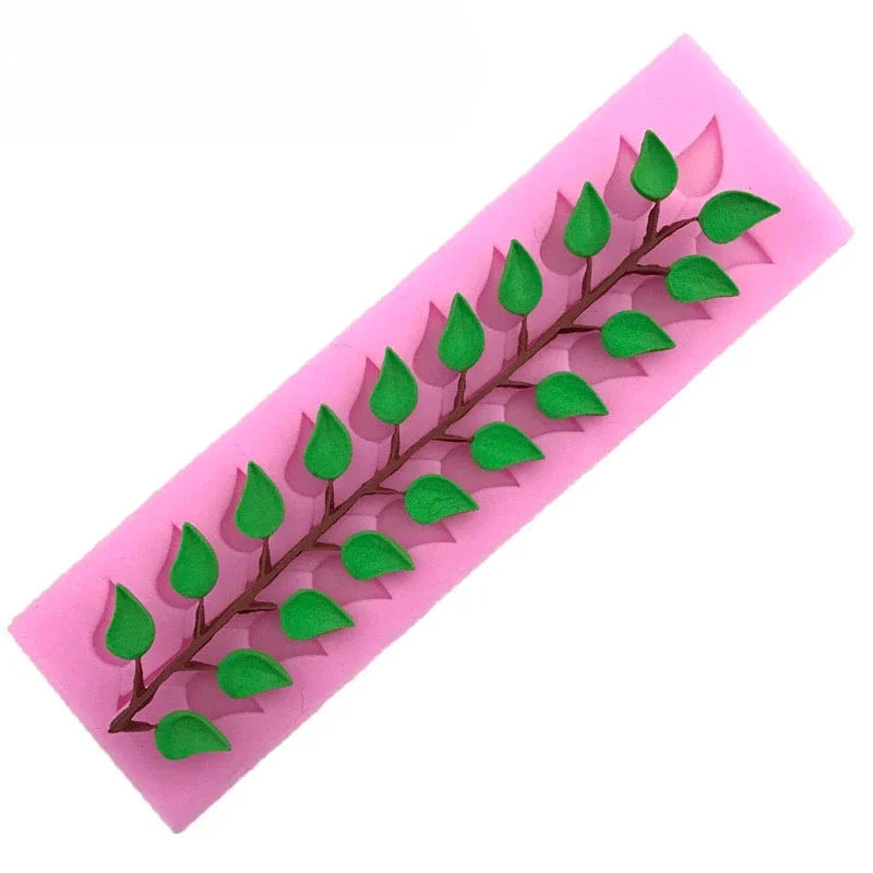 Lace Leaf Silicone Fondant Mold – Cake Decorating Tool Silicone Baking Mold Axl