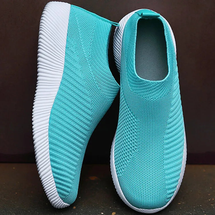 HAJINK Women's Lightweight Flat Sneakers | Casual Sport Shoes Women's Flat Sneakers Axl Green 43