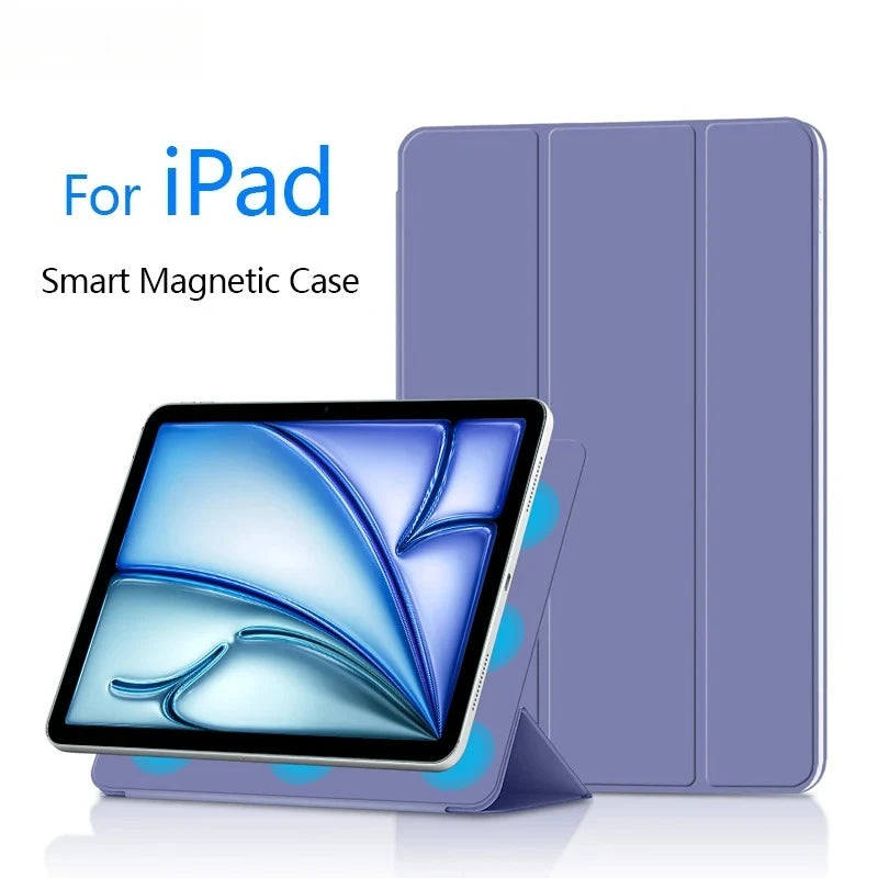 Smart Folio iPad Magnetic Case – Pro 11, Air M3/M2, Mini 7/6 Tablet Folio Case Axl