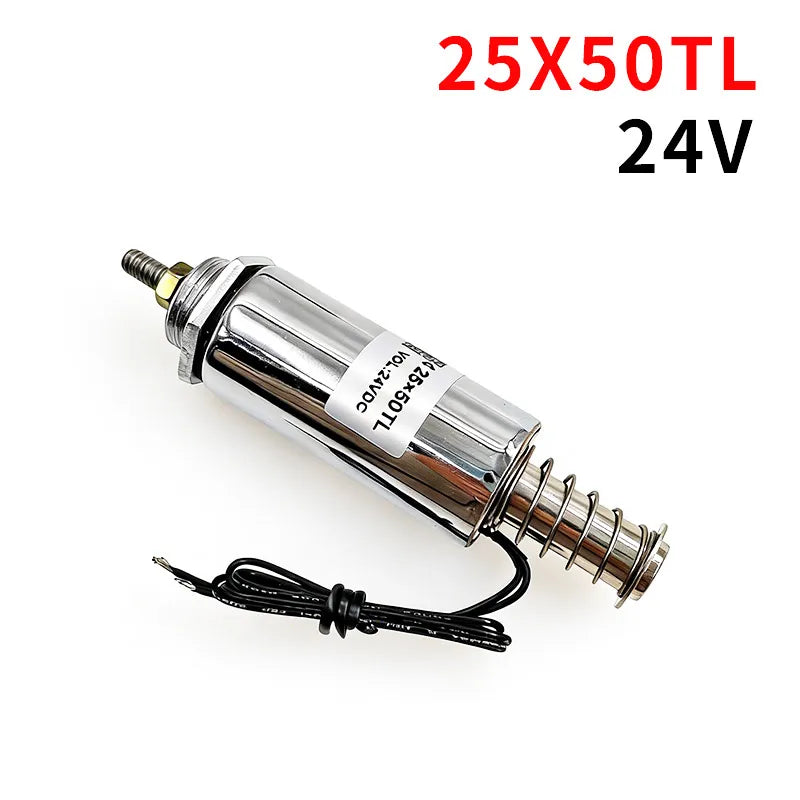 Mini Tubular Solenoid Electromagnet DC 12V 24V 300g Force Tubular Solenoid Axl Gold