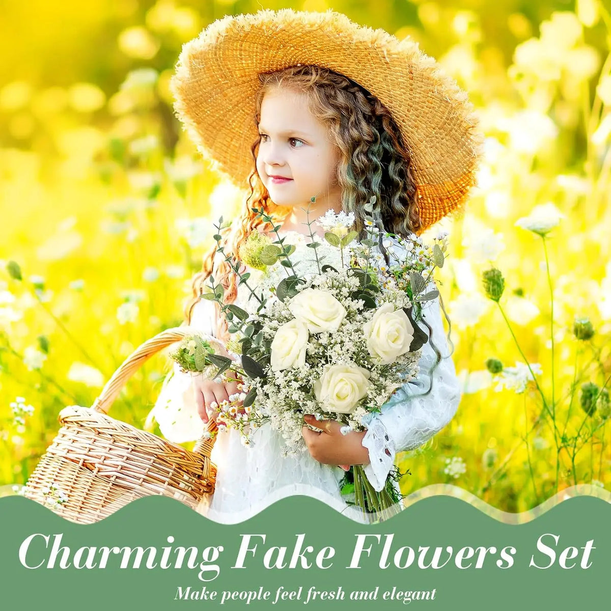 30-Pc Artificial Flower Stem Set – Wedding & Home Décor Artificial Flower Set Axl