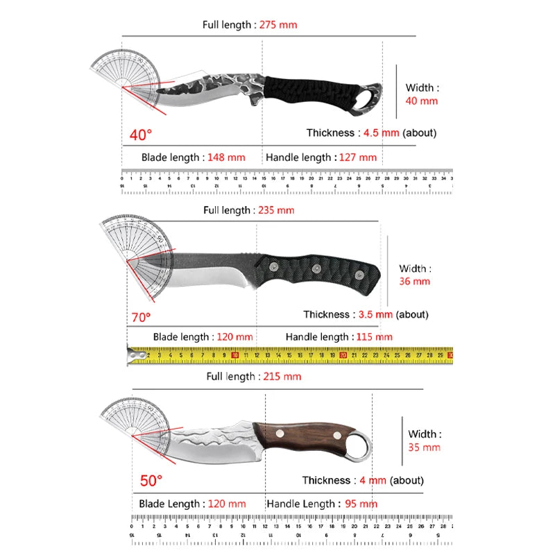 InLeung Forged Stainless Steel Boning & Chef Knife – 12cm Boning Chef Knife Axl