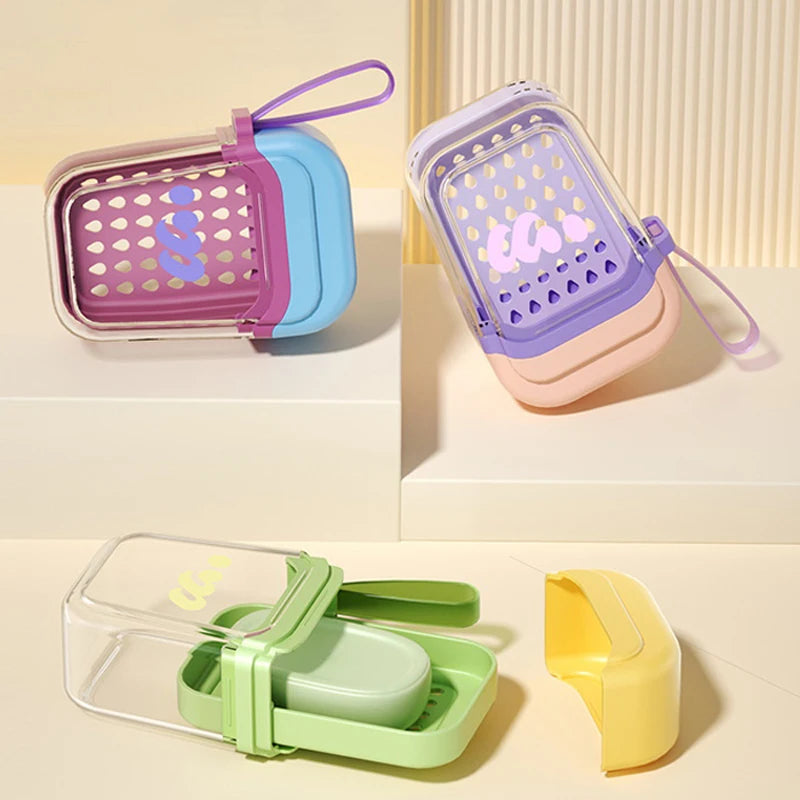 Portable Waterproof Soap Box – Travel Soap Case with Drain Travel Soap Case Axl