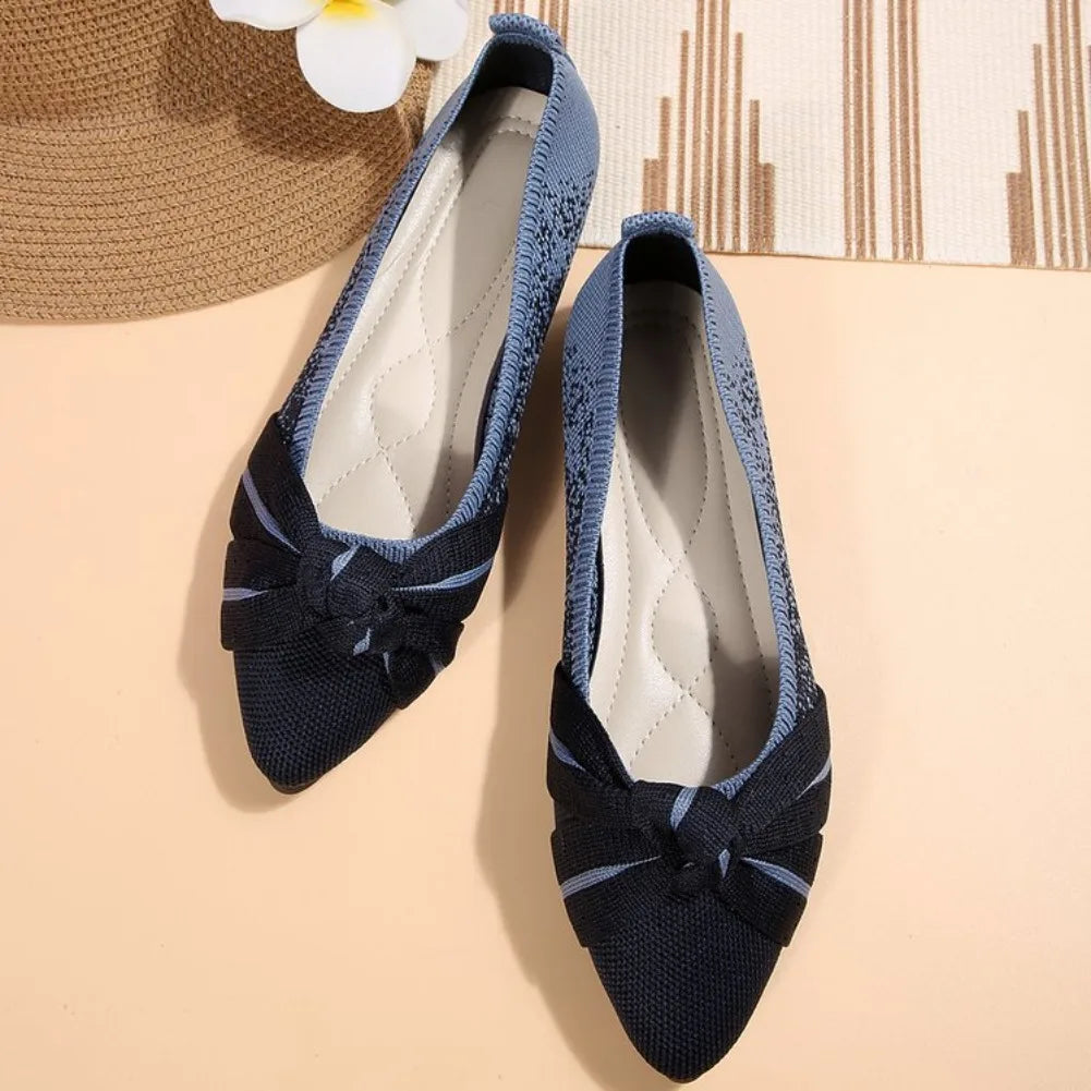 VKJF Women's Retro Slip-On Flat Shoes | Soft Fabric, Plus Size Women's Flat Shoes Axl