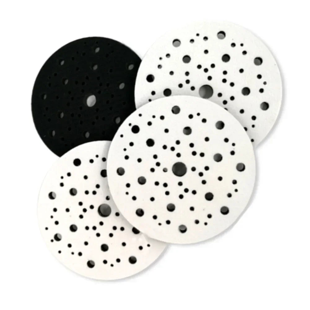 6" 150mm 70-Hole Soft Sponge Interface Pad | Hook & Loop Sander Orbital Sander Pad Axl