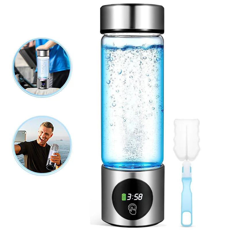 BALASHOV Hydrogen Water Bottle SPE+PEM 460ml | LED Display Hydrogen Water Bottle Axl