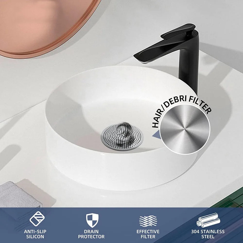 304 Stainless Steel Round Floor Drain Cover & Hair Catcher Floor Drain Cover Axl