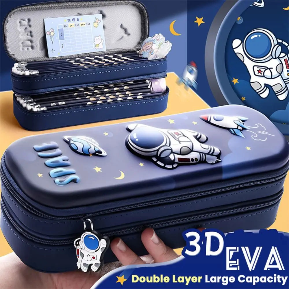 Capybara 3D Pencil Case – Double Layer Large Capacity Pen Box Pencil Case Axl