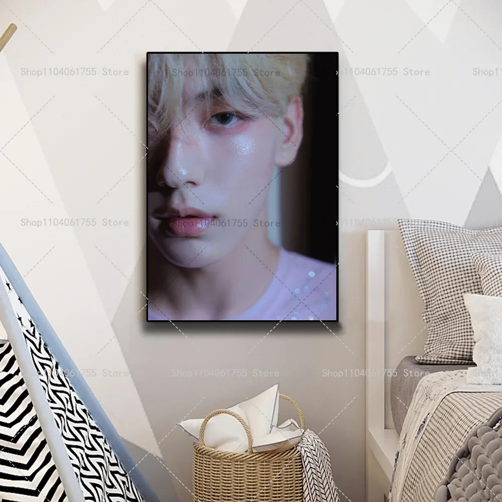 TXT Soobin Kpop Poster – Self-Adhesive Waterproof Wall Sticker Wall Art Poster Axl