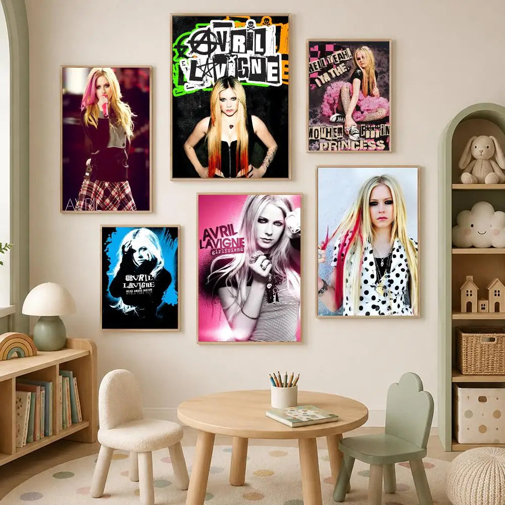 Avril Lavigne Self-Stick HD Wall Poster – Waterproof Home Decor Wall Art Poster Axl