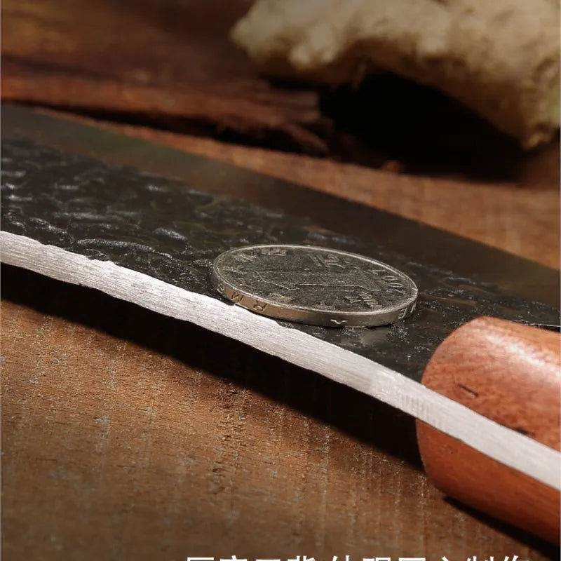 Forged Stainless Steel Chef Knife – Rosewood Handle Cleaver Kitchen Chef Knife Axl