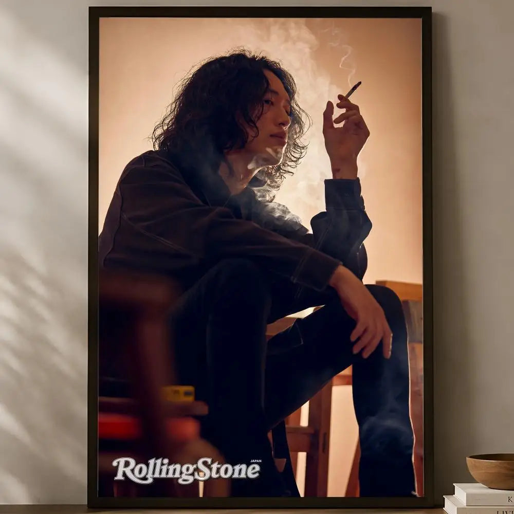 Yonezu Kenshi HD Wall Poster – Self-Stick Waterproof Home Decor Wall Art Poster Axl White02 40X50cmNoframe