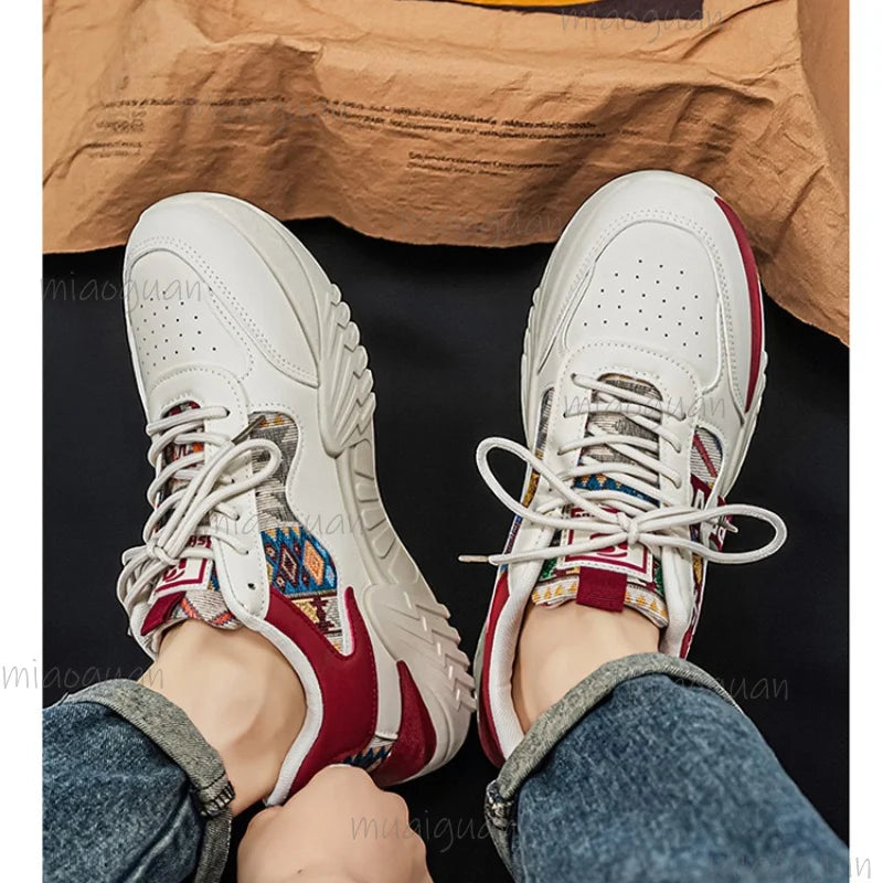 Men's Ethnic Chunky Sneakers – Streetwear Casual Shoes Chunky Sneakers Axl
