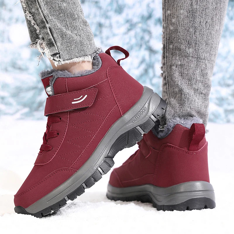 Women's Waterproof Snow Boots – Warm Plush Anti-Slip Winter Women's Snow Boots Axl