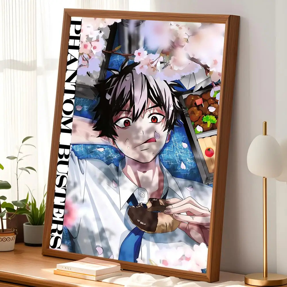 Manga Phantom Busters Self-Stick HD Wall Art Poster | Waterproof Wall Art Poster Axl