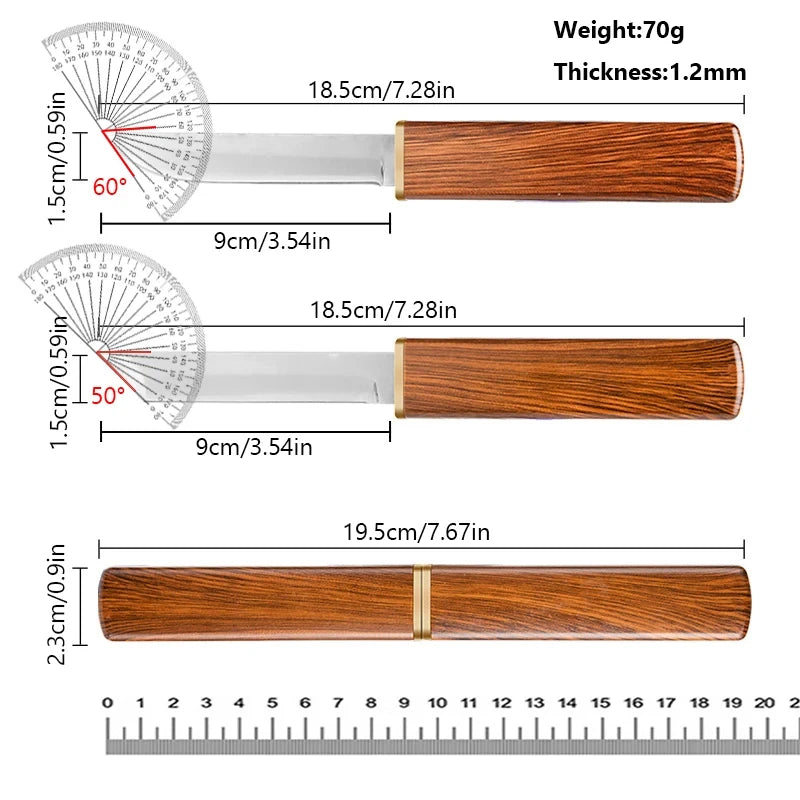 Stainless Steel Fixed Blade Utility Knife – Set of 1/2/3 Fixed Blade Knife Axl