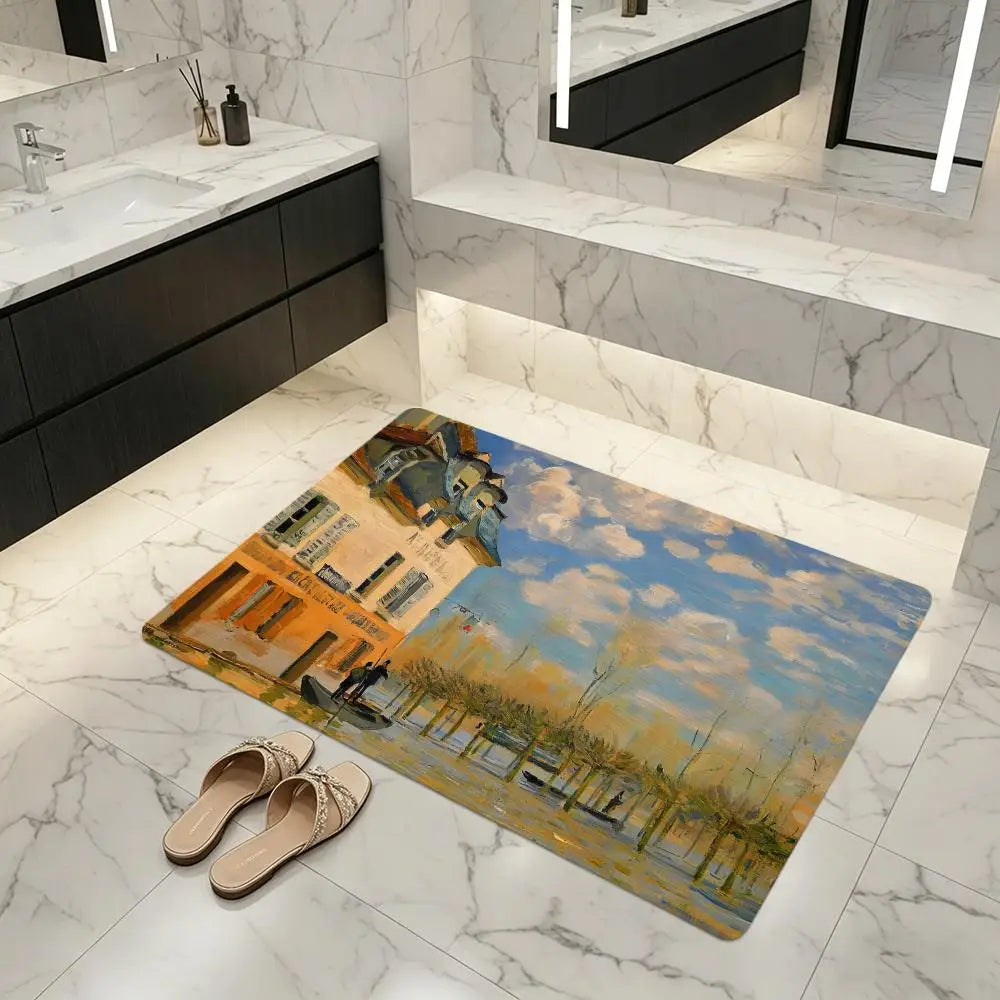 Diatomite Bath Mat – Quick Dry, Non-Slip & Absorbent Floor Mat Diatomite Bath Mat Axl