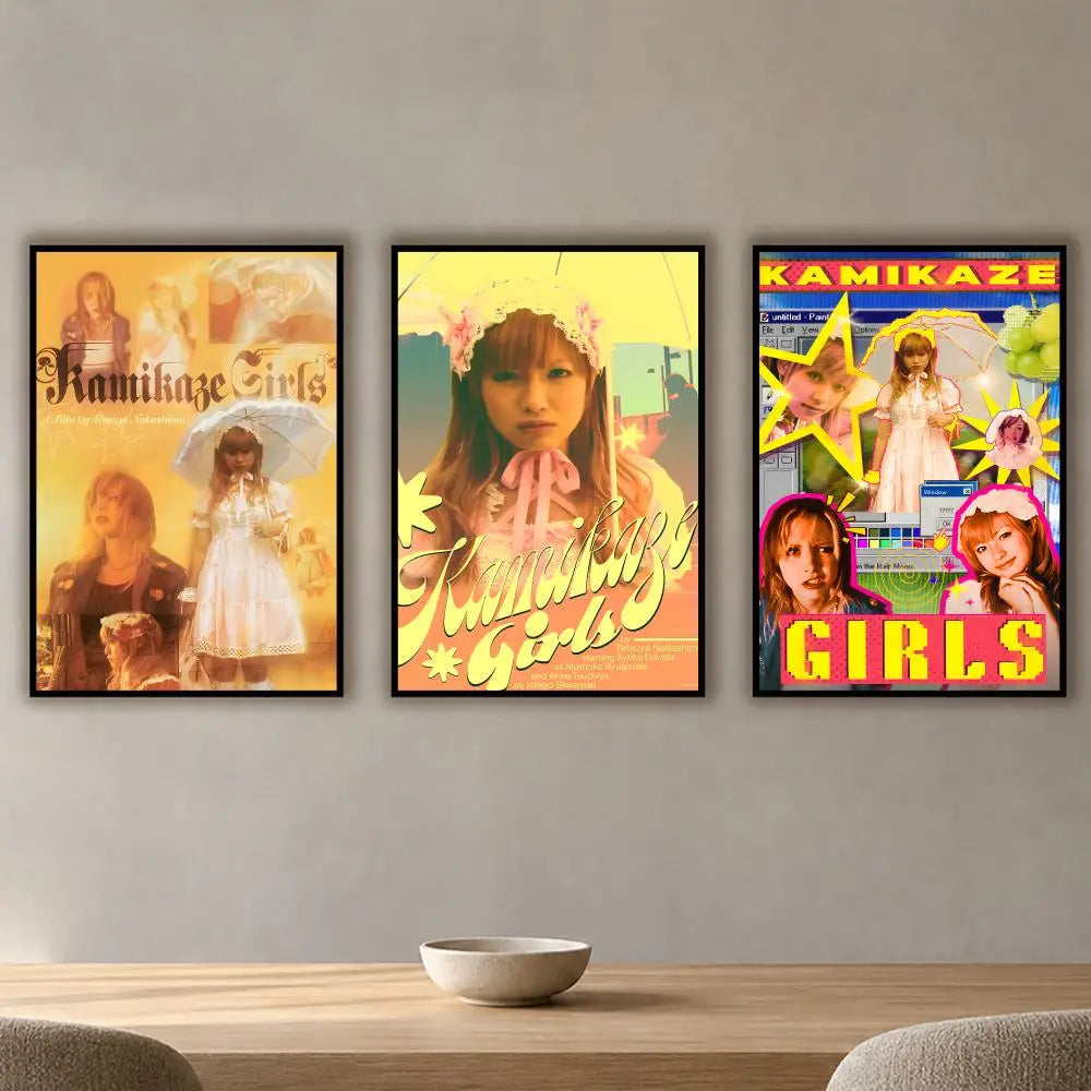 Kamikaze Girls Movie Poster Waterproof PVC Wall Sticker Wall Sticker Poster Axl