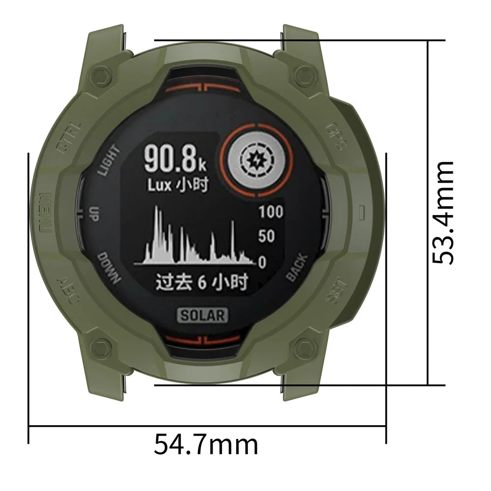 Garmin Instinct 3 45/50mm TPU Protective Case Anti-Scratch Cover Watch Protective Case Axl
