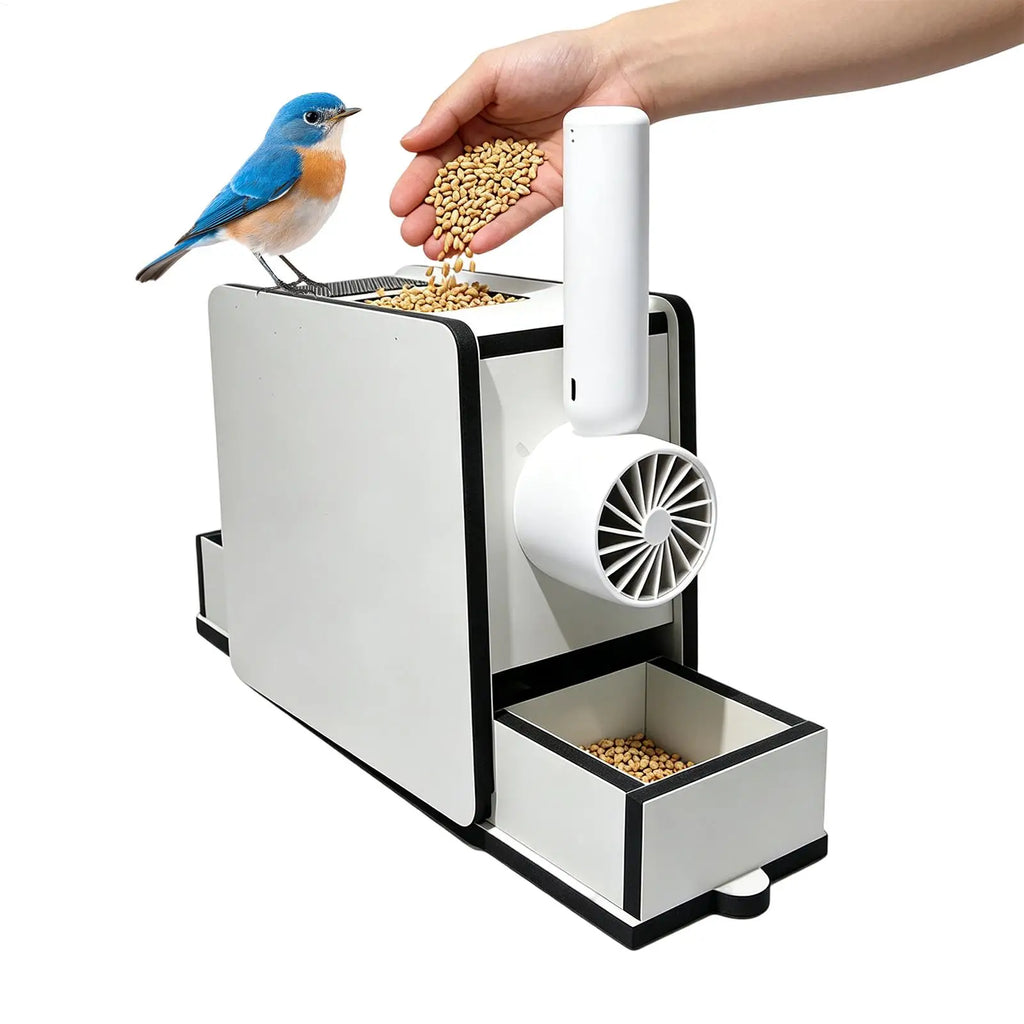 Wooden Bird Seed Shelling Machine – USB Hull Blower for Parrots Bird Feeder Tool Axl