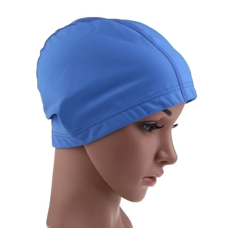 Waterproof Silicone Swim Cap – Unisex Ear Protection Hat Swim Cap Axl Blue