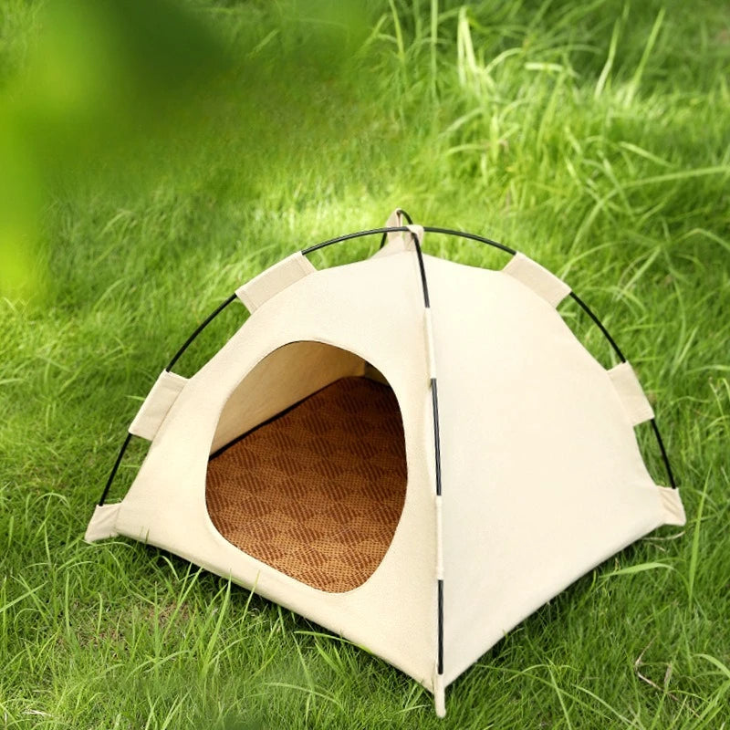Foldable Pet Tent House – Breathable Cat & Dog Nest All Seasons Foldable Pet Tent Axl