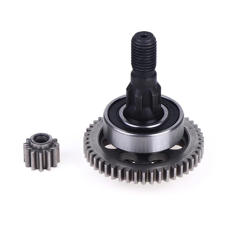 Lawn Mower 47-Groove Gear Set with Shaft & Pinion – 2 Pcs Lawn Mower Gear Parts Axl