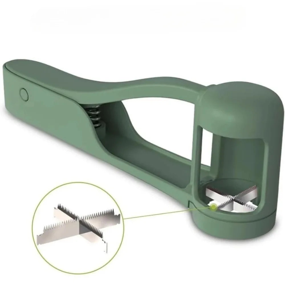 Press-Type Fruit Slicer – Grape, Cherry & Tomato Cutter Fruit Quarter Slicer Axl