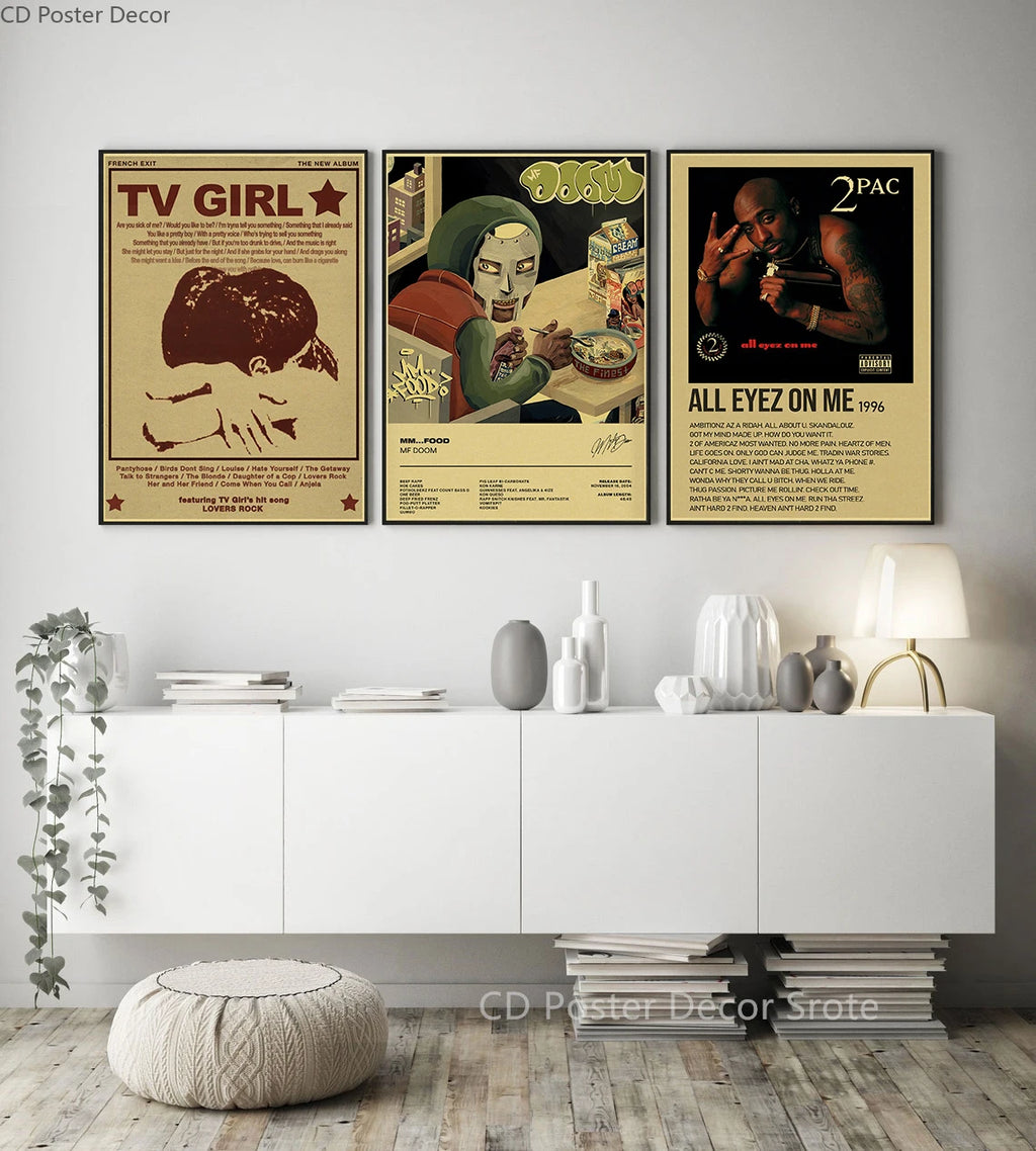 Vintage Music Posters – Lizzy Grant & TV Girl Retro Wall Art Wall Art Poster Axl