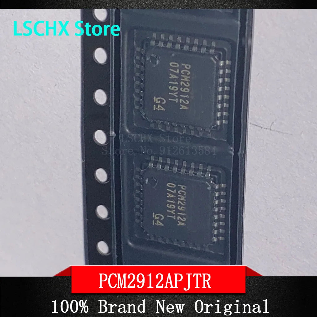 5-Pack PCM2912APJT TQFP-32 USB Audio Codec IC Chips Audio Codec IC Axl