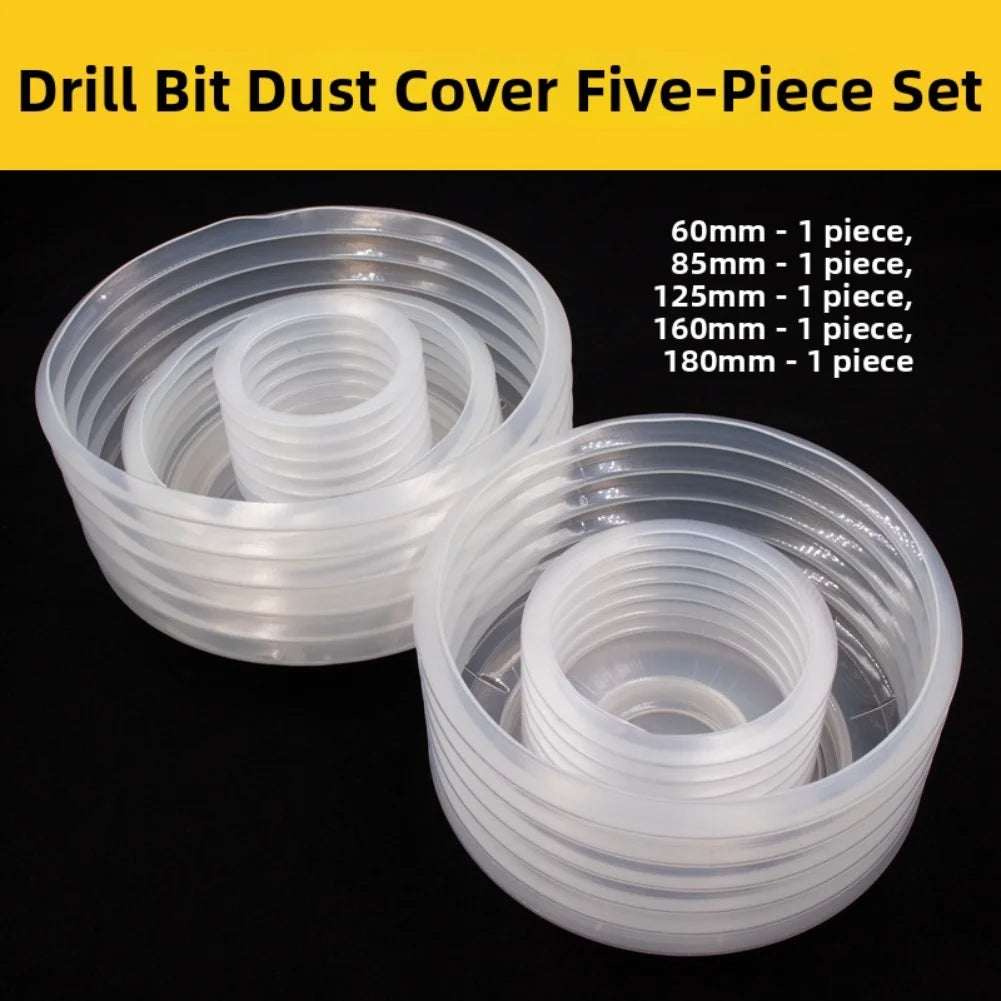 Silicone Drill Dust Collector – Transparent Dust Bowl for Drills Drill Dust Collector Axl
