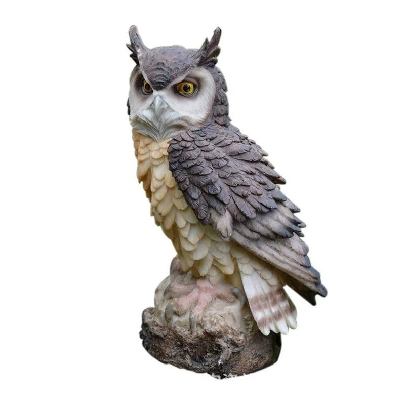 Cute Owl Resin Figurine – Indoor & Outdoor Garden Ornament Garden Figurine Axl Black