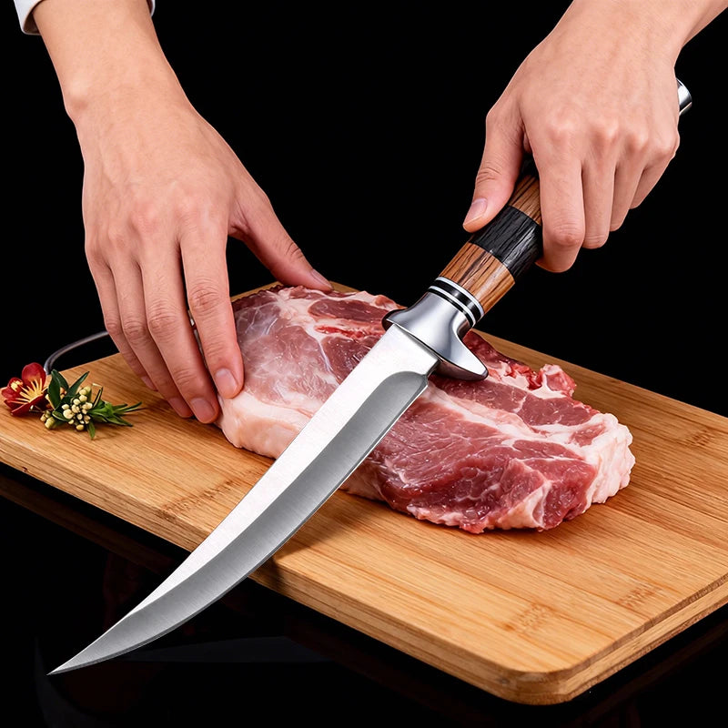 Japanese Sashimi Knife – Stainless Steel & Wooden Handle Kitchen Knife Axl