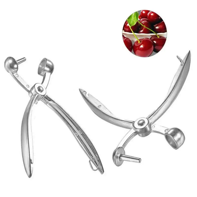 Cherry & Olive Pitter – Stainless Steel Fruit Pit Remover Tool Fruit Pitter Tool Axl
