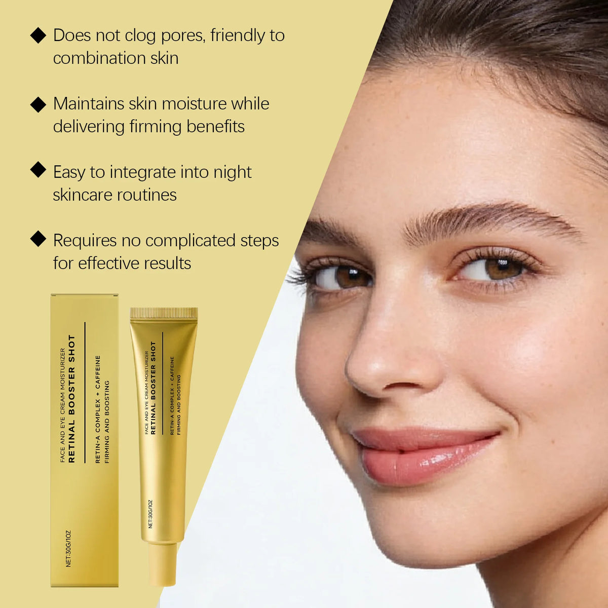 Retinal Face & Eye Cream – Caffeine Firming Moisturizer 30g Face & Eye Cream Axl