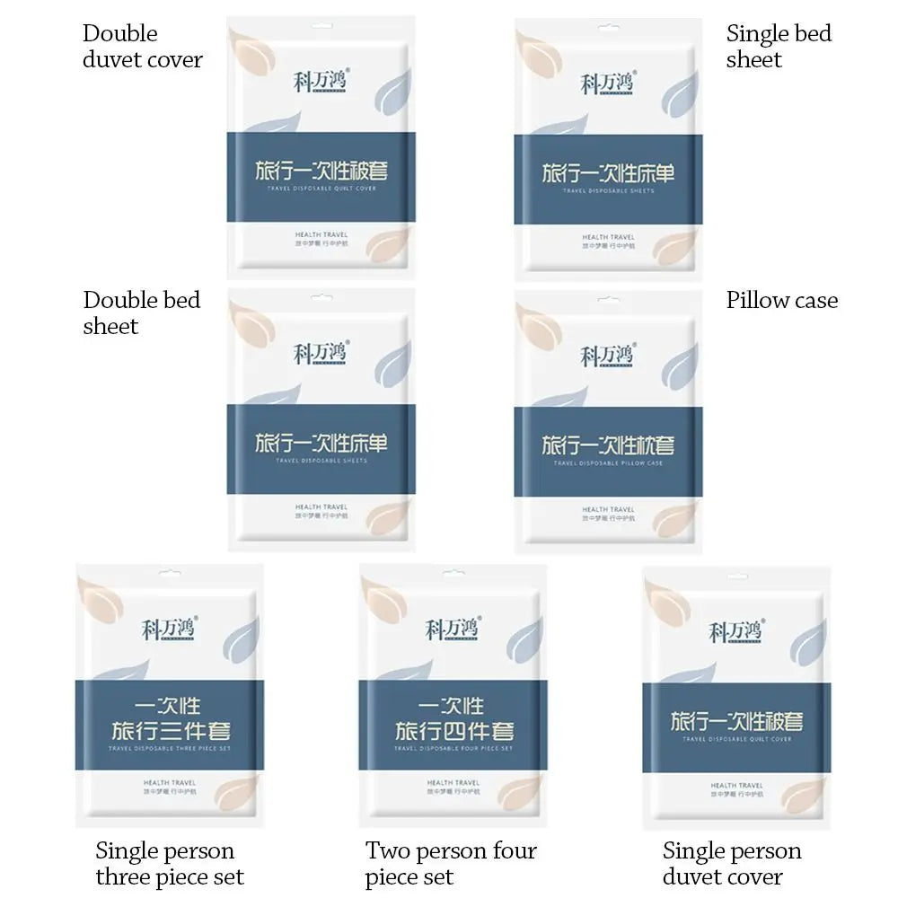 Disposable Travel Bedding Set – Sheet, Duvet Cover & Pillowcase Disposable Bedding Set Axl