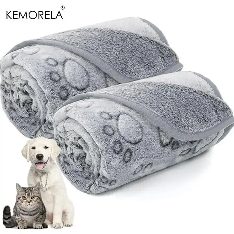 KEMORELA Soft Fluffy Pet Blanket for Cats & Dogs – Coral Fleece Pet Blanket Axl