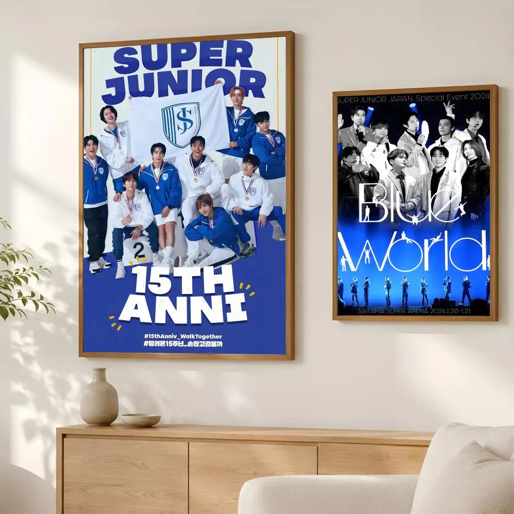 Super Junior HD Self-Stick Wall Poster – Waterproof K-Pop Decor Wall Art Poster Axl